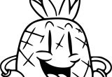 Coloriage Ananas Rigolo Coloriage Fruit Marrant   Imprimer