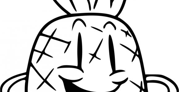 Coloriage Ananas Rigolo Coloriage Fruit Marrant   Imprimer