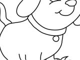Coloriage Animaux De Compagnie Dessin De Chiot Trop Mignon