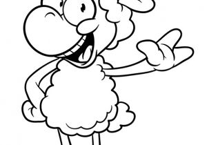 Coloriage Animaux De Ferme Un Mouton Rigolo   Colorier