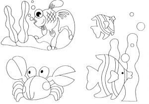 Coloriage Animaux De La Mer En Ligne Coloriage Animaux Marins