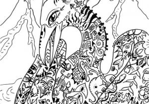 Coloriage Animaux Fantastiques à Imprimer Gratuit Phoenix Mythical Creature Colouring for Adults