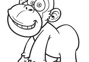 Coloriage Animaux Gorille Coloriage Le Bébé Gorille Hypnotisé