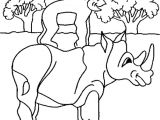 Coloriage Animaux Sauvages à Imprimer Sur Ce Dessin   Colorier Le Singe Et Le Rhinocéros sont Bons Amis
