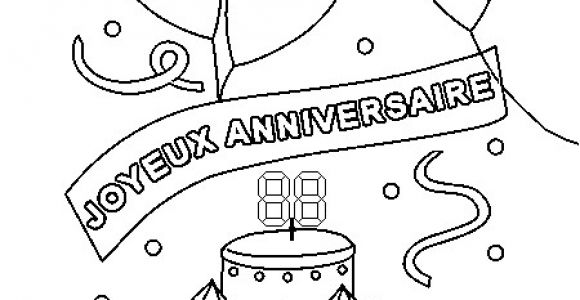 Coloriage Anniversaire 7 Ans Dessin Joyeux Anniversaire A Colorier