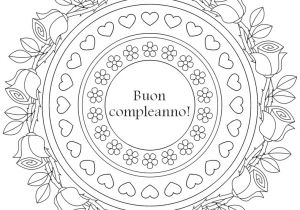 Coloriage Anniversaire Pour Adulte Disegno Da Colorar Antistress Pleanno Buon Pleanno 8