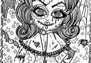Coloriage Anti Stress Disney En Ligne Coloriage Adulte Halloween Zombie Fille Dessin