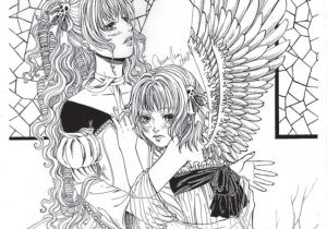 Coloriage Anti Stress Manga Charlotta Anime Japonnais Coloriage Par Dar Chan