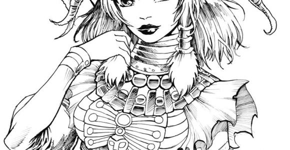 Coloriage Anti Stress Manga Servant Of the Empress Imperatrice by Karafactory On Deviantart