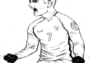 Coloriage Antoine Griezmann Coloriage Foot  Imprimer