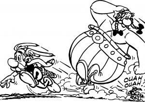 Coloriage astérix Et Obélix Aux Jeux Olympiques asterix and Obelix Run Dog Coloring Page