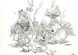 Coloriage astérix Et Obélix Et Les Romains En attendant Le Papyrus De César Un Entretien Avec Di R