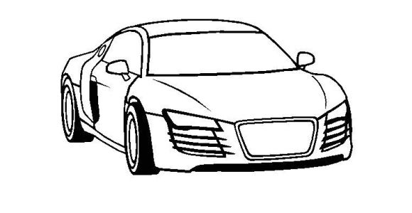 Coloriage Audi R8 Coloriage Audi R8 Dessin