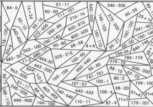 Coloriage Avec Calcul à Imprimer Coloriage Magique soustraction à Colorier Dessin à