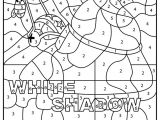 Coloriage Avec Numero De Couleur Dessin   Colorier Avec Amusement De White Shadow En Suivant Les