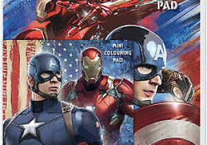 Coloriage Avengers Captain America Captain America Bürgerkrieg Play Pack Ausmalen Pads Stifte