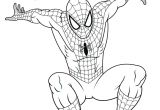 Coloriage Avengers Le Film Coloriage Spiderman En Train De Sauter Sur son Ennemi