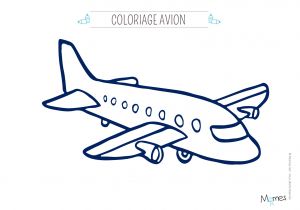 Coloriage Avion à Réaction Coloriage Avion Momes