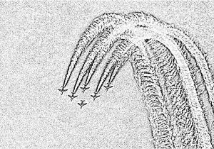 Coloriage Avion Patrouille De France Coloriage Patrouille De France 5   Imprimer Pour Les Enfants