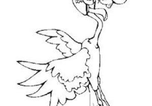 Coloriage Ballerina à Imprimer Coloriage De Madame Cigogne Portant Un Bébé tout souriant