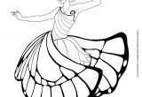 Coloriage Ballerina Disney Coloriage Barbie Mariposa Dans La Salle De Bal