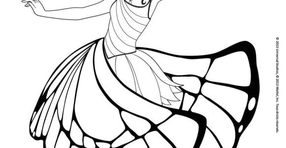 Coloriage Ballerina Disney Coloriage Barbie Mariposa Dans La Salle De Bal