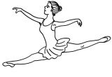 Coloriage Ballerina En Ligne Coloriage Grand Jeté Danseuse   Colorier
