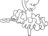 Coloriage Ballerina Rosita Coloring Page Ballerina Girls Dancing Black White Outline Image Two
