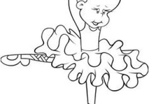 Coloriage Ballerina Rosita Coloring Page Ballerina Girls Dancing Black White Outline Image Two