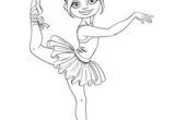 Coloriage Ballerina Rosita Página De Bailarina Para Colorir — Ilustra§£o De Stock
