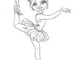 Coloriage Ballerina Rosita Página De Bailarina Para Colorir — Ilustra§£o De Stock