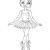 Coloriage Ballerina Rosita Página De Bailarina Para Colorir — Ilustra§£o De Stock