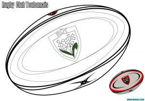 Coloriage Ballon De Rugby Gratuit Coloriage Enfant Rugbyman France