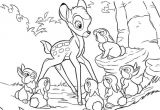 Coloriage Bambi Gratuit à Imprimer Coloriage Bambi Avec Les Petits Lapins Dessin Gratuit à