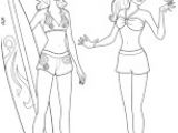 Coloriage Barbie A La Plage Zuma Ac Pagne Merliah Coloriage Coloriage Barbie Coloriage