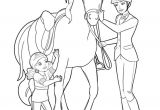 Coloriage Barbie Club Hippique Coloriage Barbie Au Club Hippique Avec son Cheval