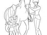 Coloriage Barbie Club Hippique Coloriage Barbie Au Club Hippique Avec son Cheval
