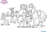 Coloriage Barbie Club Hippique Coloriages La Remise De La Coupe Fr Hellokids