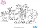 Coloriage Barbie Club Hippique Coloriages La Remise De La Coupe Fr Hellokids