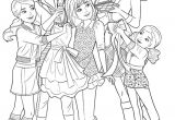 Coloriage Barbie Et Ses soeurs Barbie Et Ses Sœurs tous Unies Pour Embellir L’une D’elles