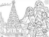 Coloriage Barbie Et Ses soeurs Coloriages Coloriage De Barbie à Noël Fr Hellokids