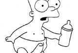 Coloriage Bart Simpson A Imprimer Coloriage A Imprimer Bart Simpson En Couche Culotte