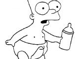 Coloriage Bart Simpson A Imprimer Coloriage A Imprimer Bart Simpson En Couche Culotte
