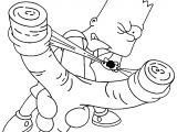 Coloriage Bart Simpson A Imprimer Coloriage A Imprimer Bart Simpson Joue Au Lance Pierre