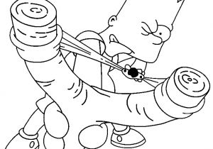 Coloriage Bart Simpson A Imprimer Coloriage A Imprimer Bart Simpson Joue Au Lance Pierre