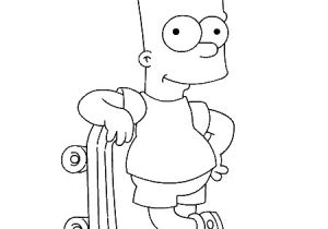 Coloriage Bart Simpson A Imprimer Dessin Bart Simpson A Colorier