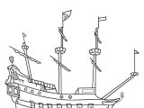 Coloriage Bateau Pirate Capitaine Crochet Coloriages Disneyland Paris atout Disney