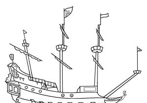 Coloriage Bateau Pirate Capitaine Crochet Coloriages Disneyland Paris atout Disney