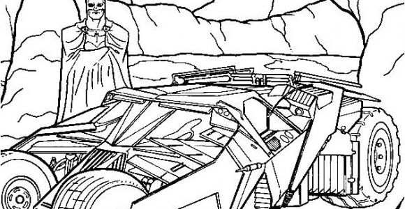 Coloriage Batmobile Coloriage Batman Avec Sa Batmobile Dessin