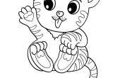 Coloriage Bébé Chat Tigre Coloriages Vidéos Et Tutoriels Lire Et Apprendre Jeux En